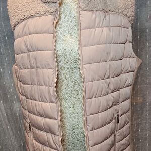 Calvin Klein Cream Sherpa Collar